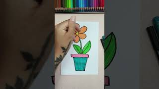🌹 Easy flower painting in a pot 🌹 | Painting with Evi | German 🌹 Easy flower painting in a pot 🌹 | Painting with Evi | German