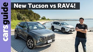 Hyundai Tucson Highlander vs Toyota RAV4 Cruiser Hybrid - SUV Comparison Review Australia screenshot 3