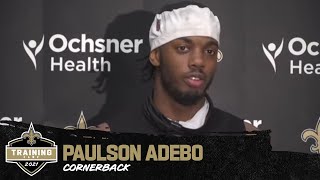 Paulson Adebo talks Preseason Progress | Saints Training Camp 2021