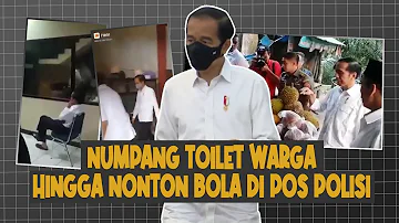 3 Aksi Tak Terduga Presiden Jokowi: Numpang Toilet Warga Hingga Nonton Bola di Pos Polisi