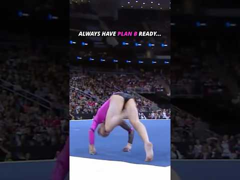 The judges may not care but the crowd does😅 #gymnastics #save #recovery #fall #tumbling #sports