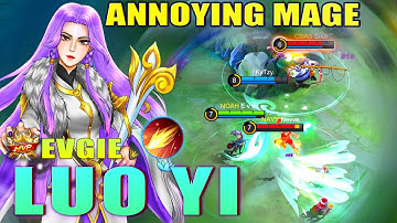 Luo Yi Annoying Mage! Top Global Luo Yi Gameplay by EVGIE ~ Mobile Legends