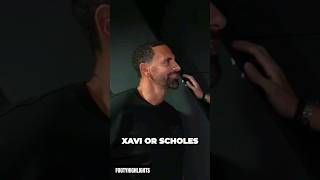 Rio Ferdinand & Gerard Pique: Xavi vs Scholes?  #football #shorts #viral #messi #barcelona #manutd