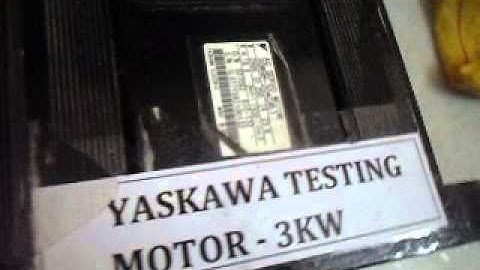Yaskawa Sigma II series -11 KW - servo drive test run