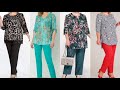 precious and decent plus size women two peace pants suits designer dress 👗👗 ideas and design