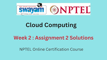 Cloud Computing Week 2 : Assignment 2  Answers || NPTEL  July - Dec 2023