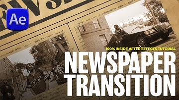 3D Newspaper Slide Transition | After Effects Tutorial | Free Asset