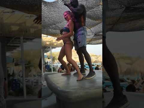 Mykonos Tropicna beach sexy girl(jul 2019)