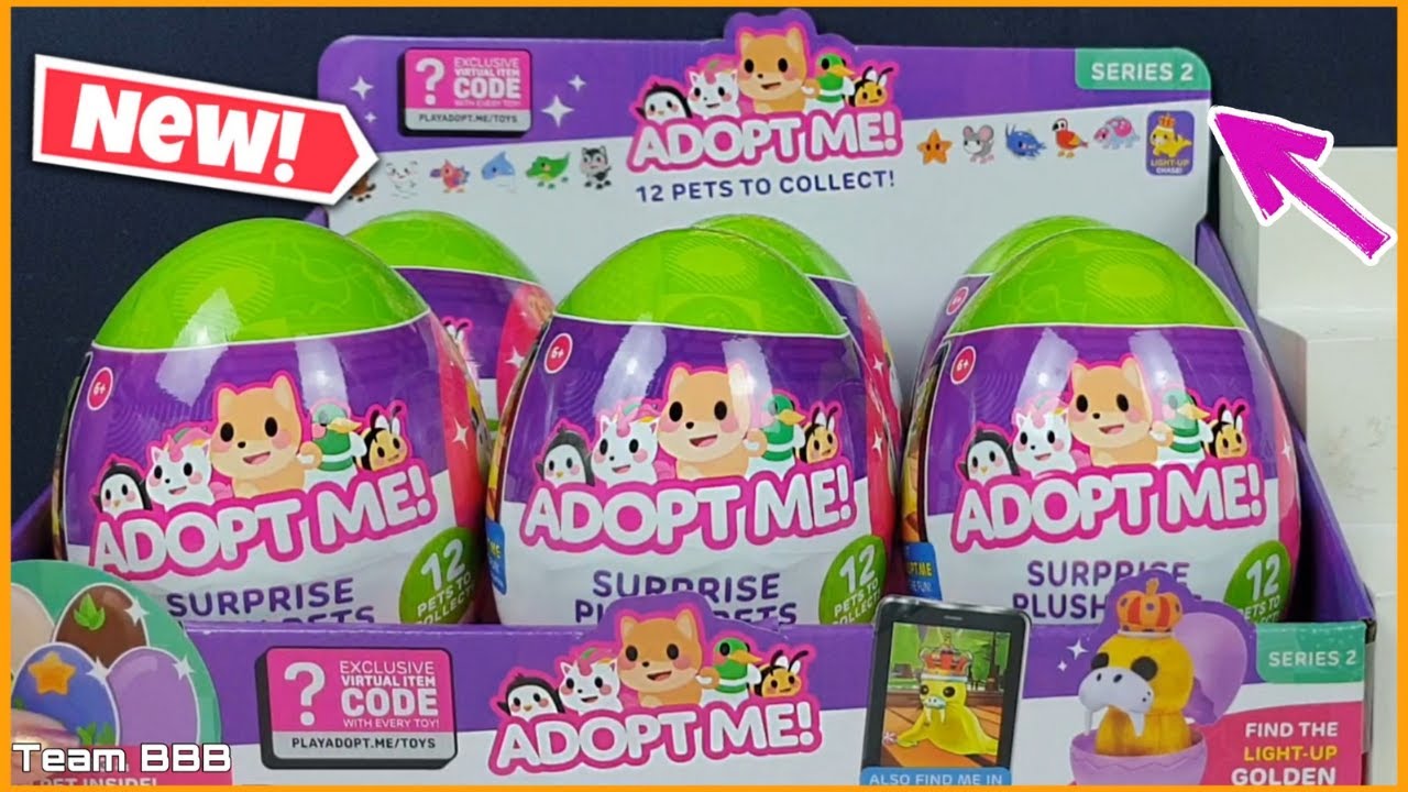ADOPT ME! Surprise Plush Pets Series 2 Green Egg Mystery Animal & Code  DOLPHIN