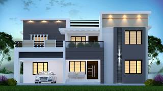 4 BEDROOM HOME DESIGN I 2997 SQUARE FEET  I   MODERN,FLAT ROOF  I  TWO STORY HOME