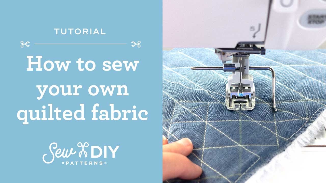 How to sew your own quilted fabric for the Sew DIY Quilted Slippers sewing  pattern 