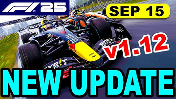 F1 25 Update 1.12 – Full Patch Notes, F2 2025, AI Overhaul & More!