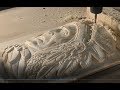 249 CNC Router machining an American Indian 249 CNC Router machining an American Indian