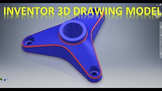 Berlatih Menggambar 3D di Autodesk Inventor Modeling || Inventor 3D Cad || Gambar Autodesk Inventor screenshot 5
