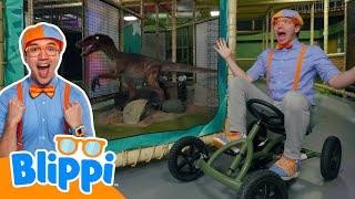 Blippi Meets a Baby Dinosaurs at Dinotropolis! | Blippi Educational Videos