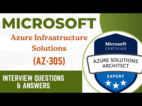 Part#12| Microsoft AZ-305 | Designing Azure Infrastructure Solutions | Interview Questions & Answers