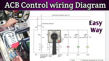 ACB Control Wiring Diagram // How to Read ACB Drawing// #acb #diagram