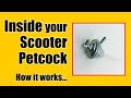 Looking Inside your Scooter Fuel Petcock.  How it works
