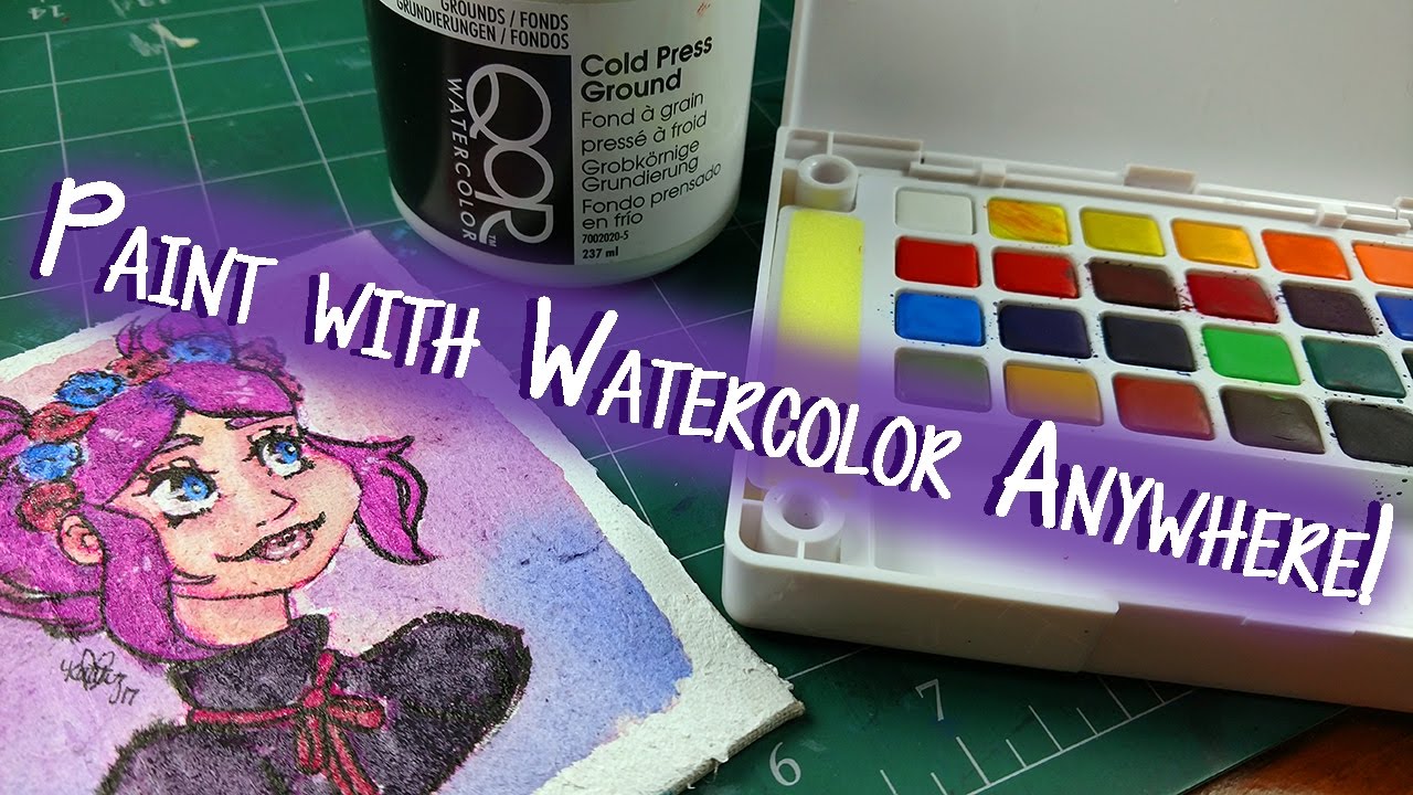 WATERCOLOR ON ANYTHING! ~ QoR Cold Press Ground ~ Art Supply