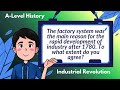 Was the Factory System the Main Reason for Industrial Growth After 1780? | A Level History