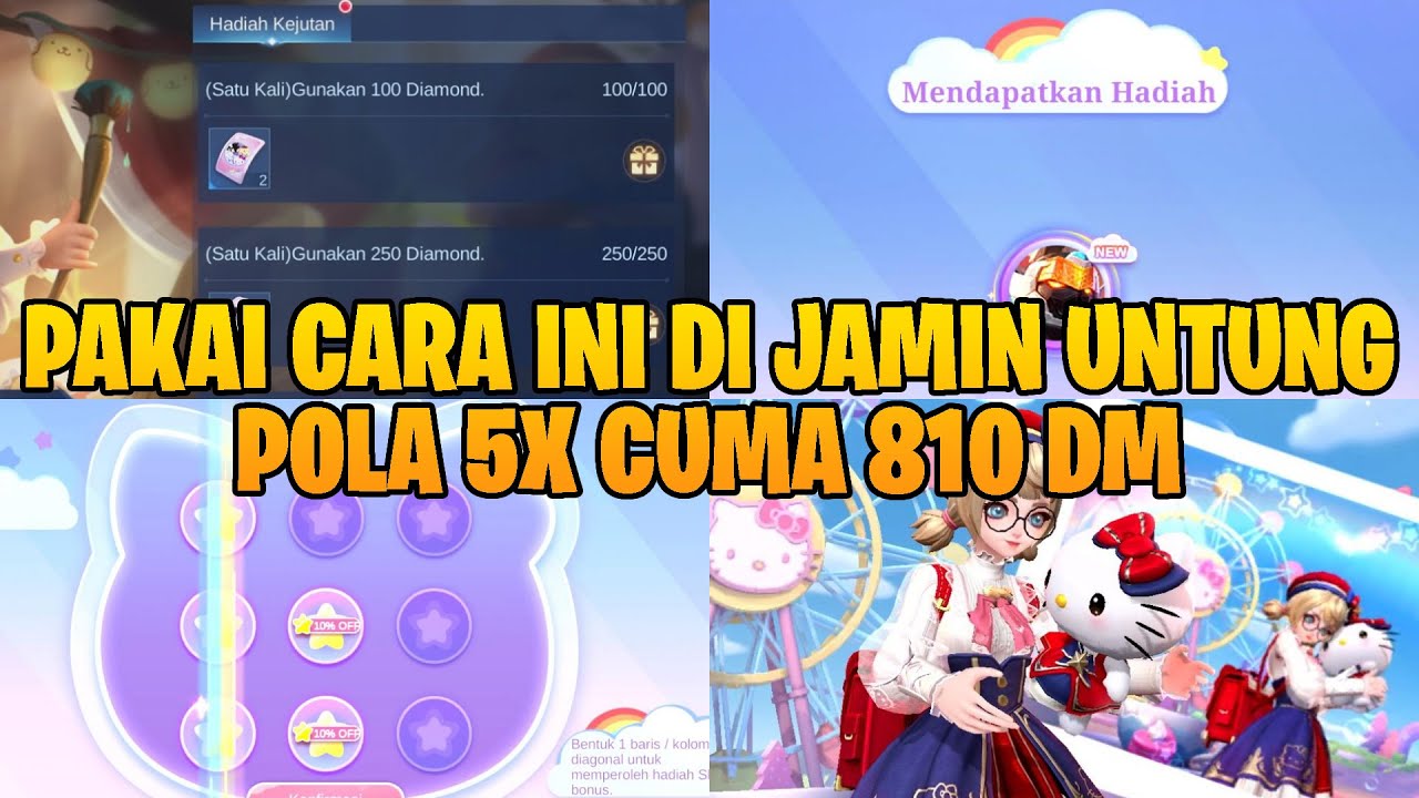 PAKAI CARA INI DI JAMIN PALING UNTUNG DAN MURAH UNTUK DAPAT 1 SKIN SANRIO WALAUPUN DAPAT POLA 5X!