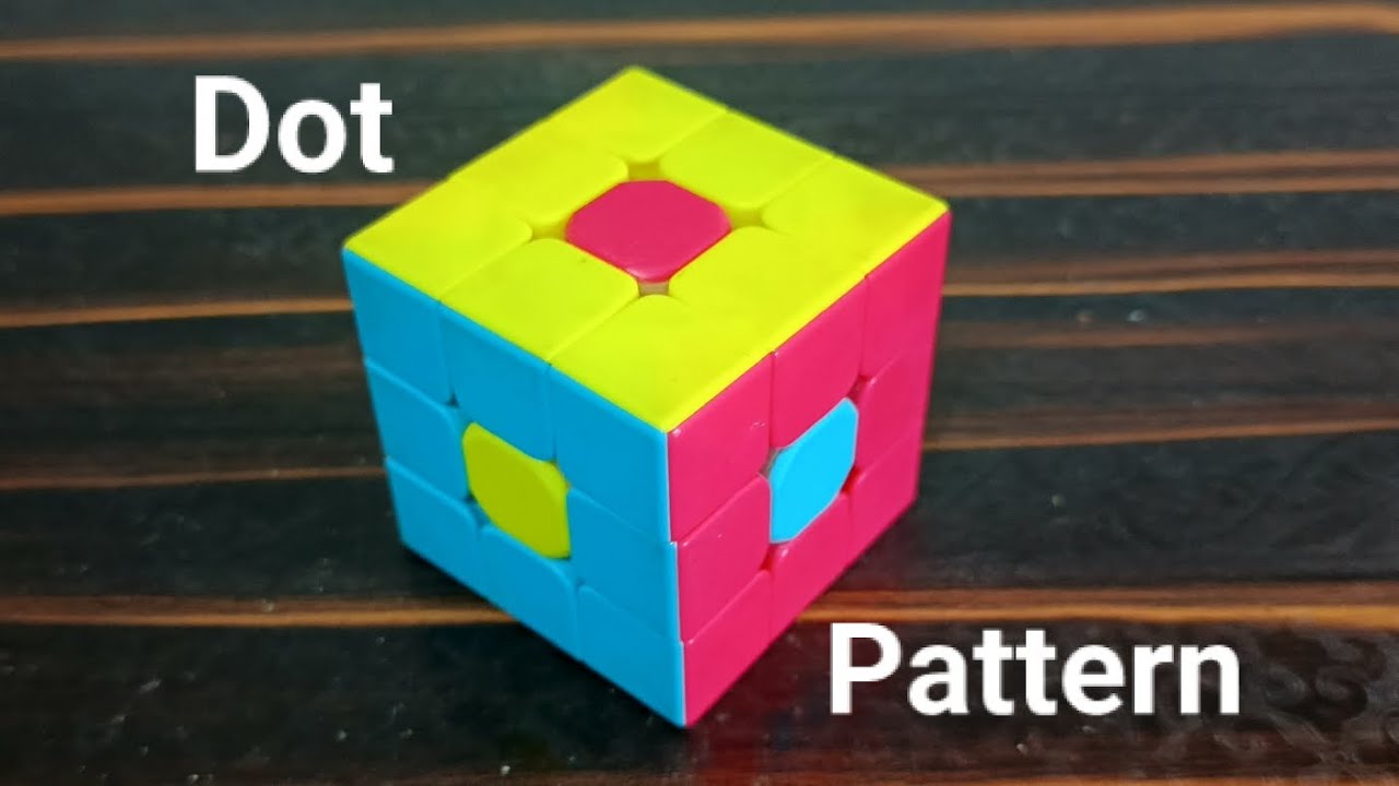 Dot Pattern on 3x3 Rubik's Cube - YouTube
