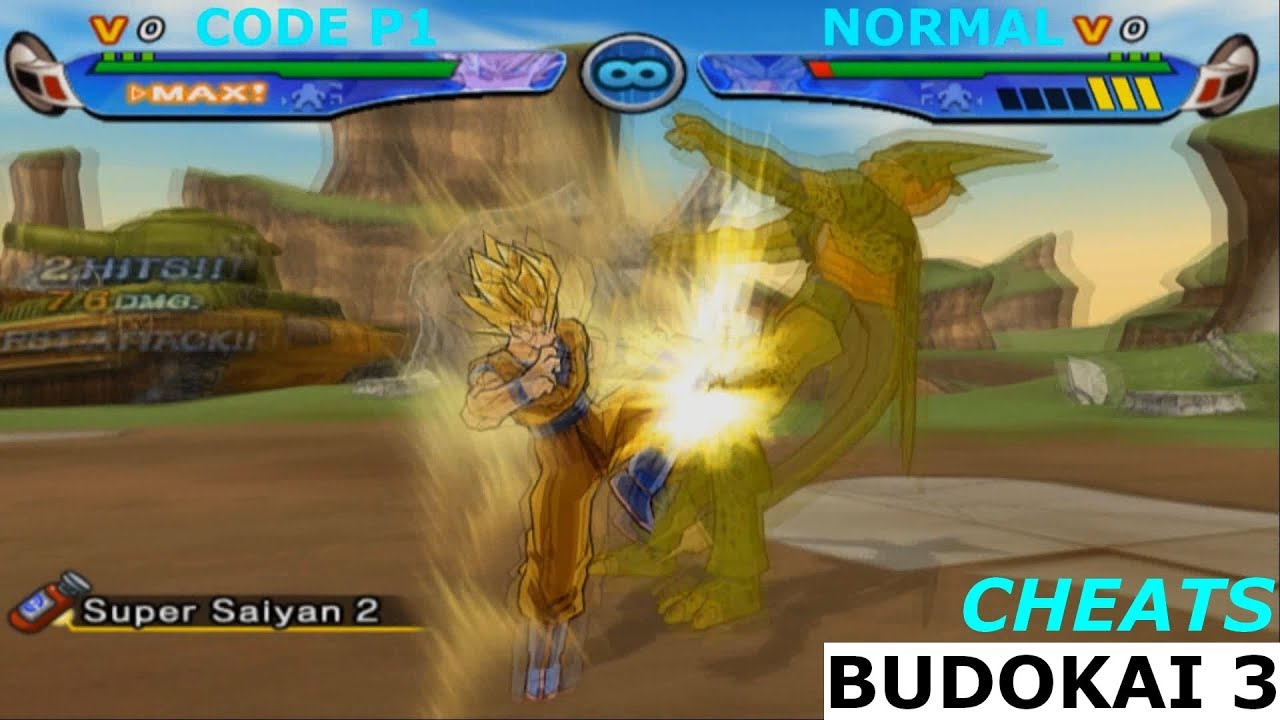 Dragon ball z budokai tenkaichi 3 Como usar codigos/cheats 