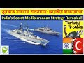 ভূমধ্যসাগরে ভারত-তুরস্ক উত্তেজনা | আইএনএস ত্রিকাণ্ডের দুঃসাহসী অভিযান India–Turkey Tensions