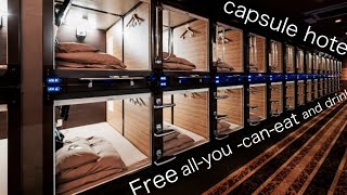 Capsule hotels with too many free offerings