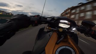 Kawasaki z1000 Evening Ride | Raw 4K + Rearview