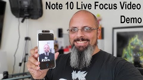 2019 Samsung Note 10 / 10 Plus Brand New Live Focus Video Bokeh Feature Demo Using The Galaxy A80