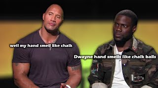 Kevin hart and Dwayne Johnson Funny Moments.