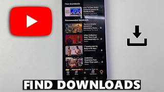How To Find Downloads On YouTube Mobile screenshot 3