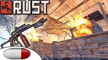 Rust Raid: SALTY Flamethrower JACKPOT - Official Server Killstreak ( Rust Raids & Rust PvP )