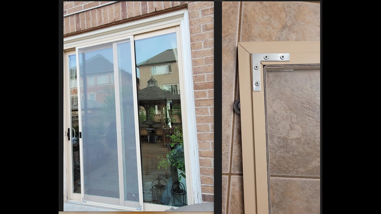 Fix your Sliding Patio Screen Door Corners Once a Lifetime with only $10 & replace the Screening!!