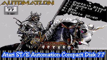 Atari ST E Automation Compact Disk Games Music Menu 77