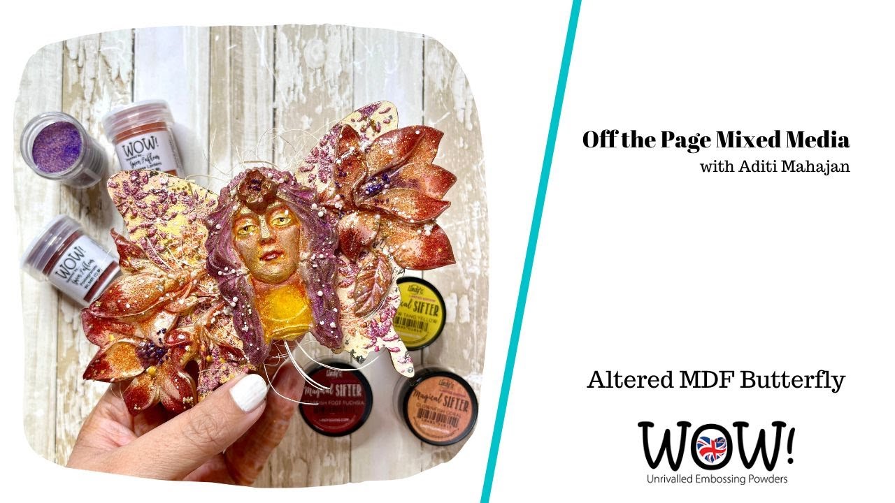 Off the Page Mixed Media I Altered MDF Butterfly I Layered Embossing ...
