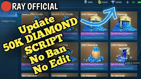 50,000 DIAMOND script mobile legends |no root | WORK100%