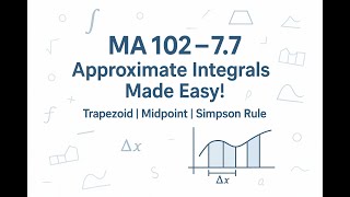 MA102 - 7.7 - Approximate Integration