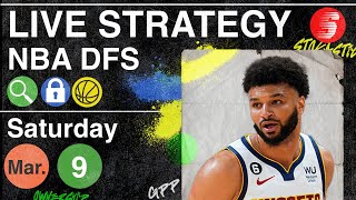 NBA DFS Strategy Saturday 3\/9\/24 | DraftKings \& FanDuel NBA Lineup Picks