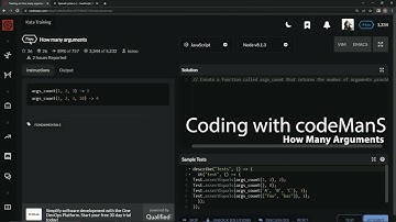Codewars 7 kyu How Many Arguments Javascript