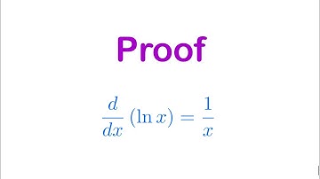 Proof that derivative of ln(x) is 1/x