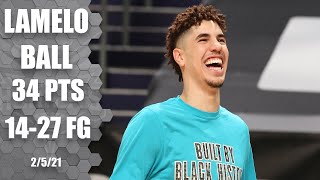 LaMelo Ball gets career-high 34 points vs. Jazz  [HIGHLIGHTS] | NBA on ESPN