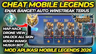 AUTO WINSTREAK! CHEAT ML 2026 ANTI BANNED - MOD MENU MAP HACK MOBILE LEGENDS UNLOCK ALL SKIN TERBARU