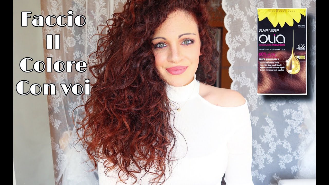 Come Fare La Tinta In Casa Garnier Olia Ricci E Capricci Youtube Capelli Ricci Perfetti Idee Per Capelli Capelli