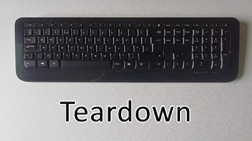 Microsoft Wireless Keyboard 800 Teardown