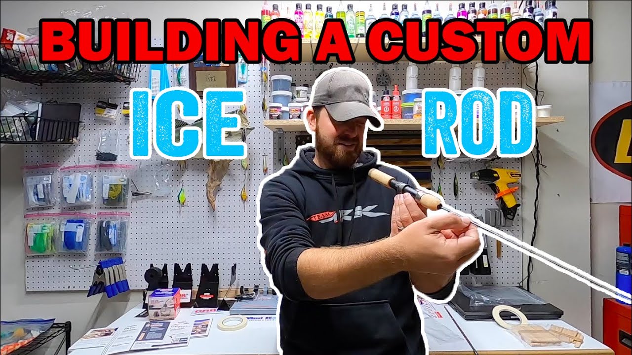 Building A CUSTOM ICE FISHING ROD! Complete Beginners Starter Kit