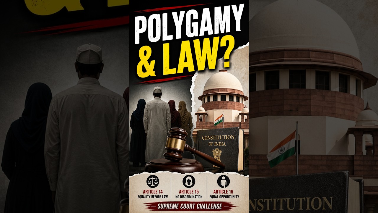 Polygamy & Constitution: Supreme Court Challenge Explained | CLAT & PU Law Current Affairs
