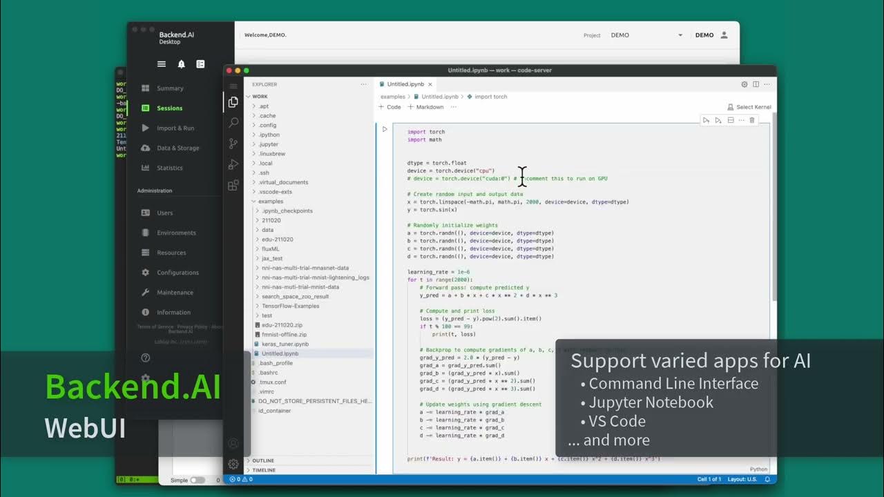 Backend.AI WebUI demo(EN) - YouTube