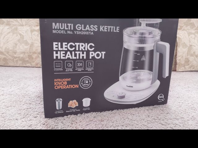Unboxing and Review: ICOOKPOT Glass Electric Kettle with Tea